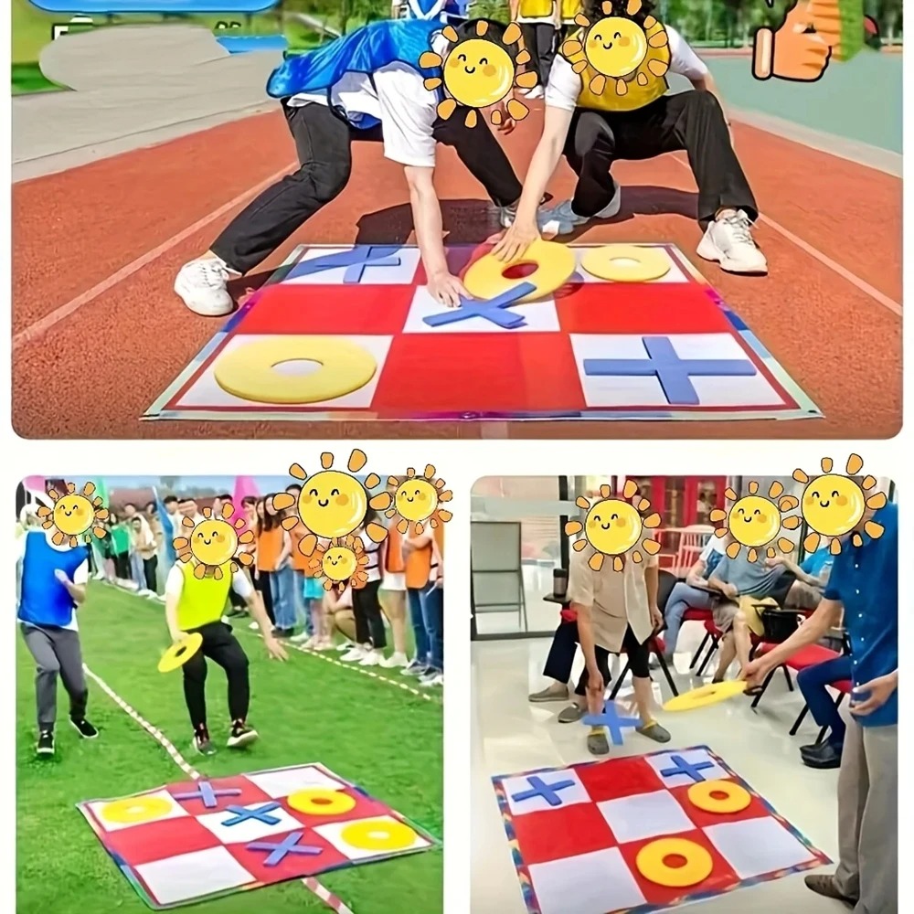 Party Games Group For Adults - Tic-Tac-Toe-Spiel, interaktives Freizeitsport- und Teambuilding-Spiel für