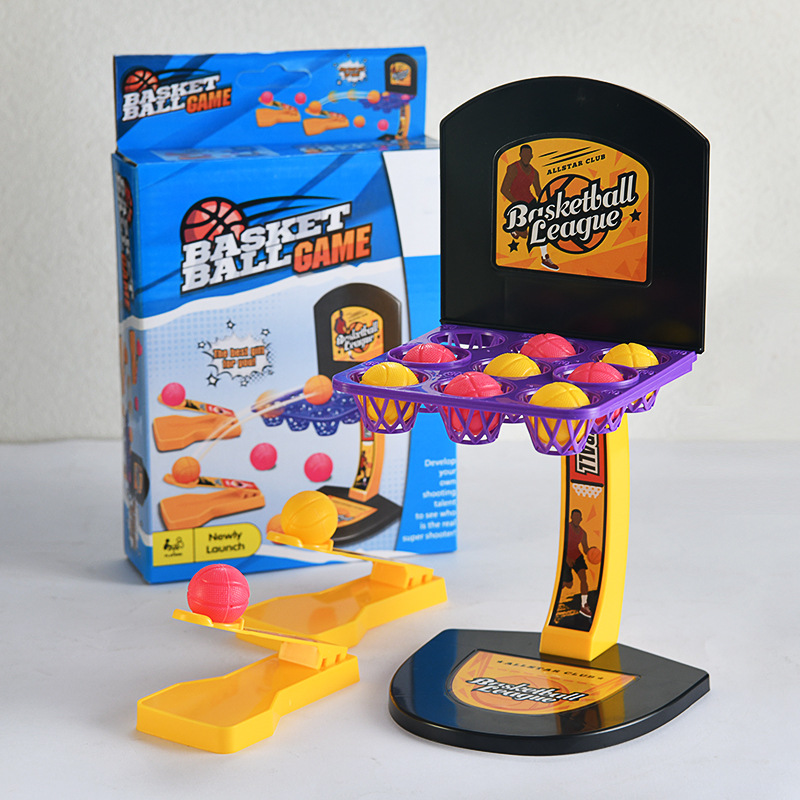 Party Games Classic - Klassisches Finger-Flick-Basketball-Tischspiel 2-Spieler Interaktives Schießwettbewerb-Spielset für