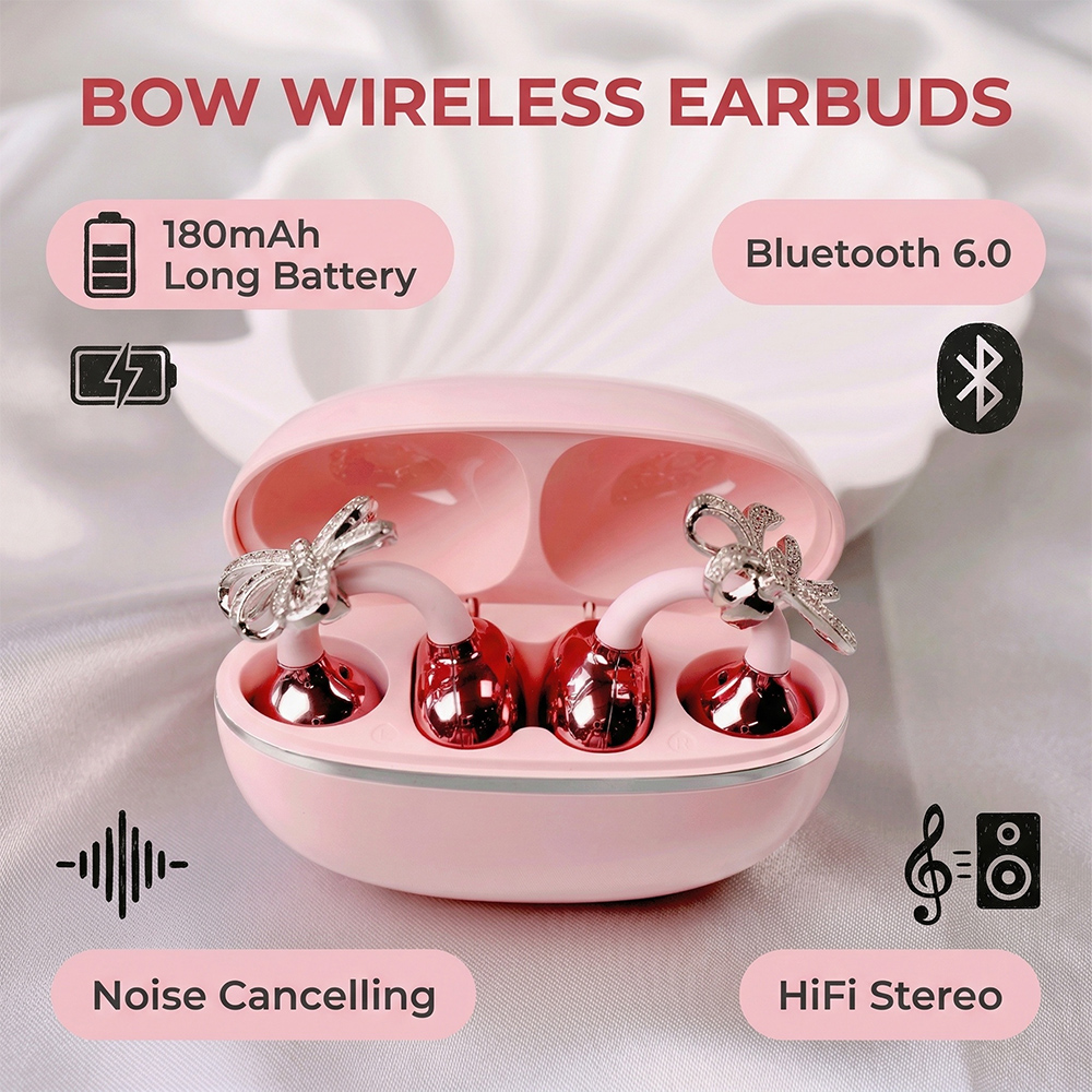 Party Games Mobile - Stilvolle Bluetooth-Kopfhörer mit bogenförmigen Ohrstücken –