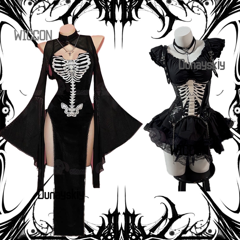 Party Games Steam Free - Halloween Gothic Totenkopf Cosplay Kostüm Mittelalter