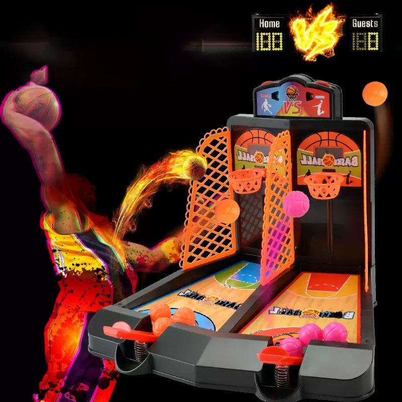 Party Games Classic - Mini-Basketball-Spaß: Klassisches Arcade-Finger-Eject-Desktop-Basketball-Anti-Stress-Neuheitsspielzeug für Partys