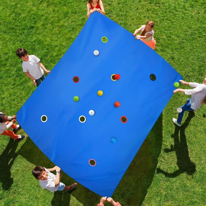 Party Games Group For Adults - 1 Stück Teambuilding-Kooperations-Loch-Planenspiel für Kinder und