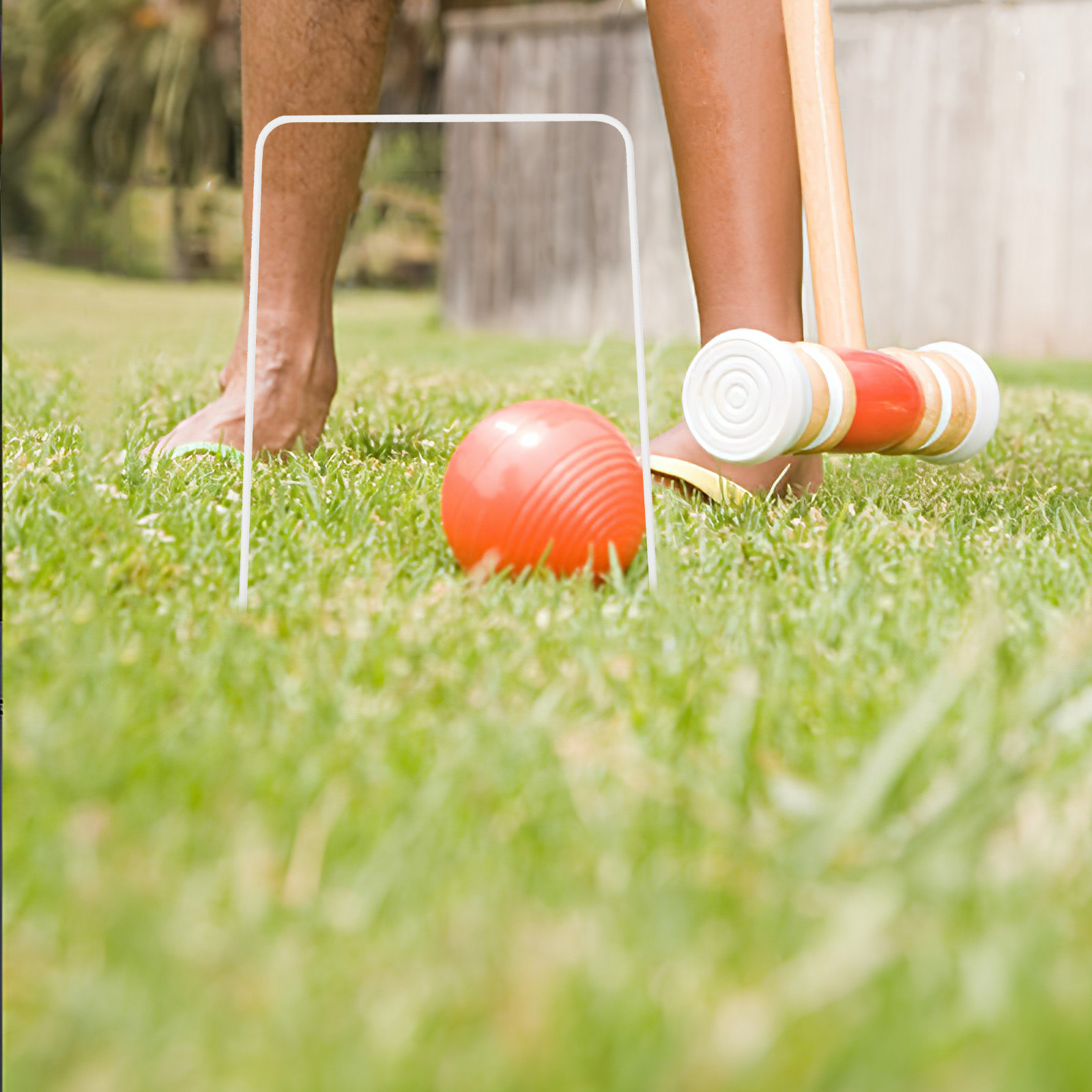 Croquet Set Lawn - 9-teiliges Metall-Kroketten-Set aus Eisen als Ersatz