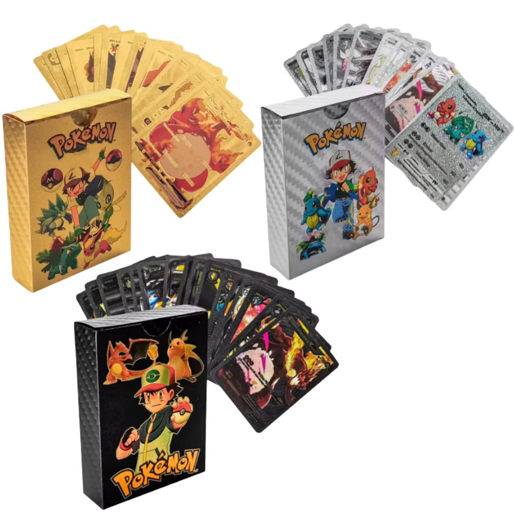 Party Games Good - Neue 55-teilige Pokémon-Karten Vmax GX Goldfolien-Blitzbox