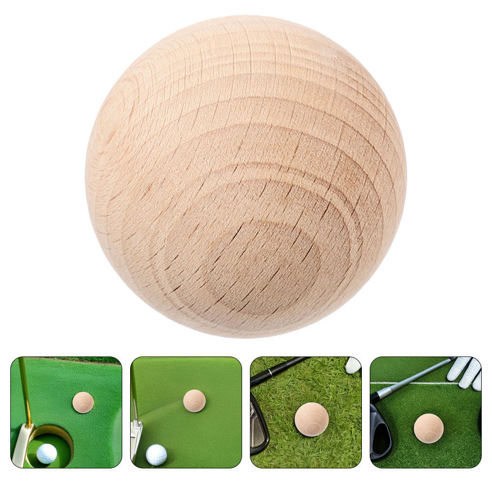 Croquet Set Lawn - 7,5cm Unbehandelte Holzkugeln aus Naturholz für