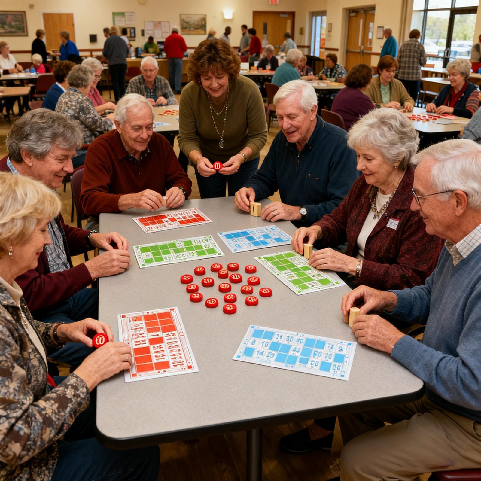 Party Games Group For Adults - Bingo-Set aus Holz, lustiges Lernspielzeug für