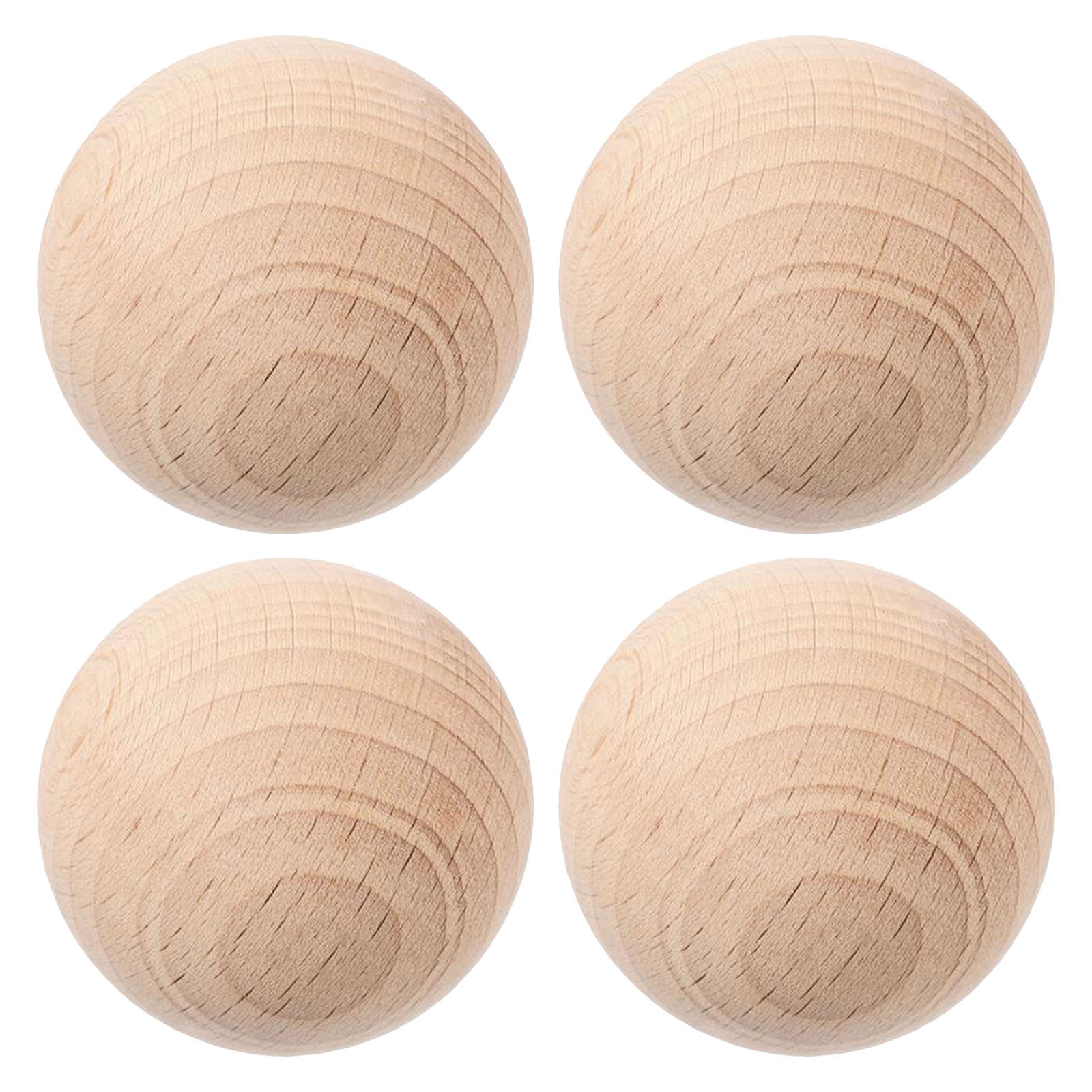 Croquet Set Lawn - 4 Stück Holzkrokettenbälle 5 cm, runde