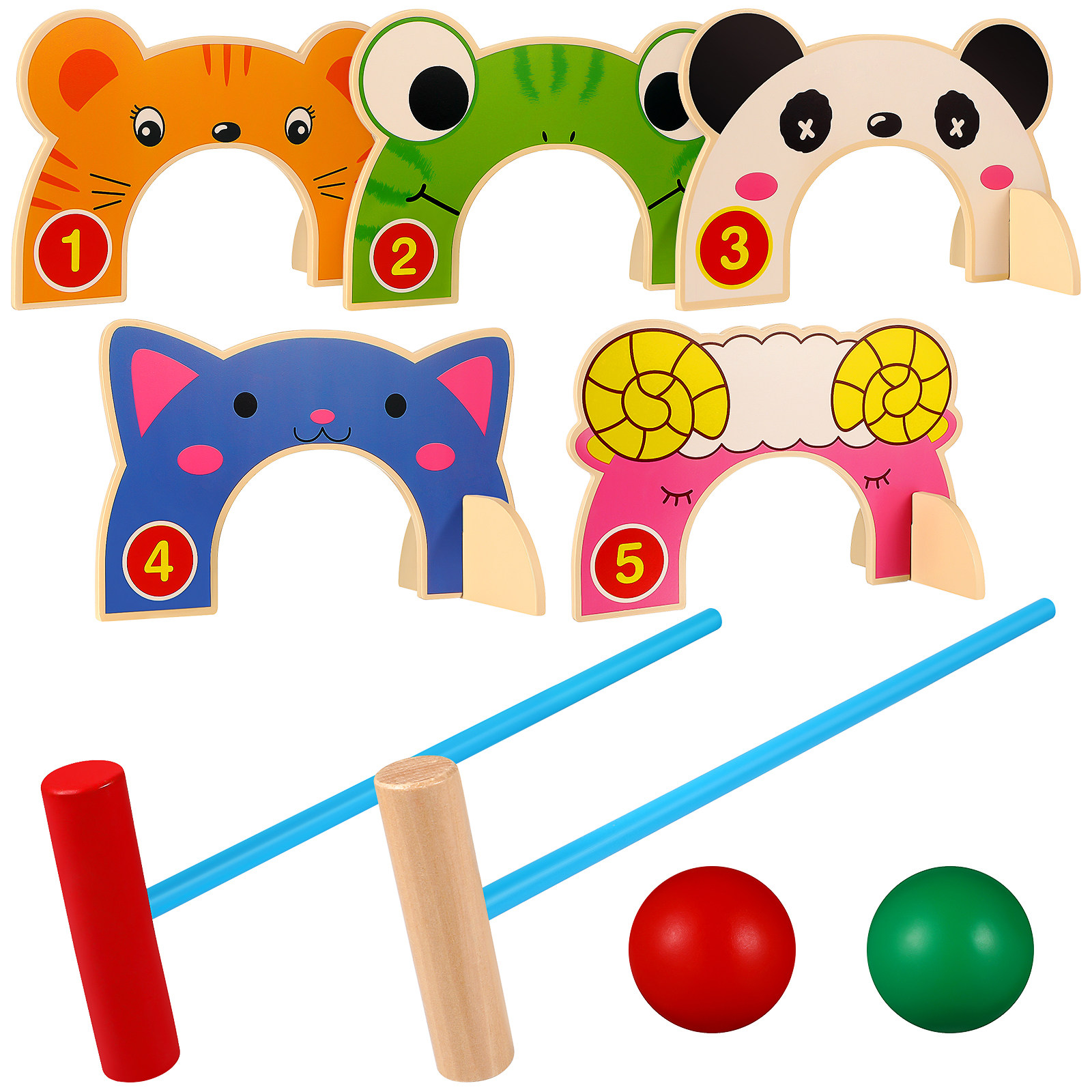 Holzkroketten-Set für Kinder m – Croquet Set Lawn Bewertung und Preis