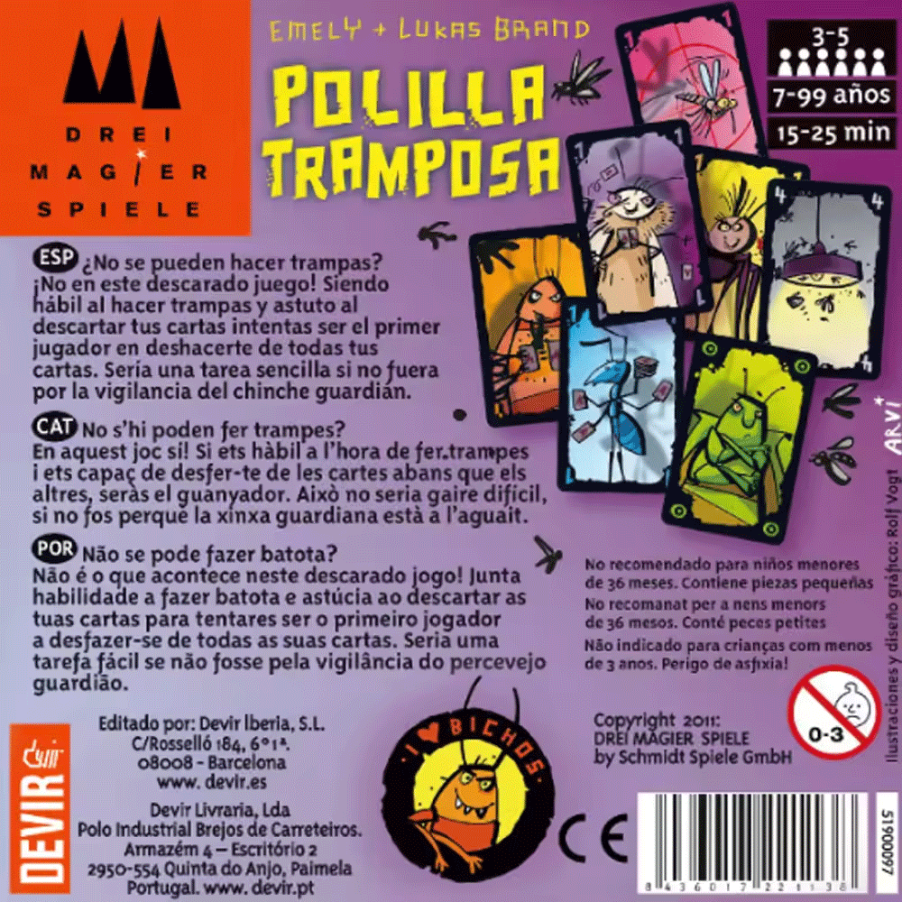 Cheating Moth Spanisches Karte – Party Games Juegos De Mesa Bewertung und Preis
