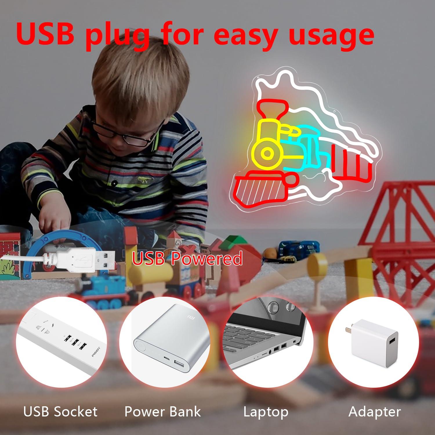 Dampfzug-Neonschild USB-dimmba – Party Games Steam Free Bewertung und Preis