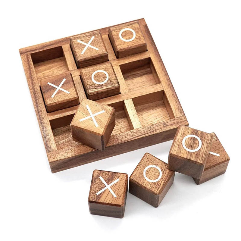 Holz Tic Tac Toe Brettspiel XO – Party Games Juegos De Mesa Bewertung und Preis