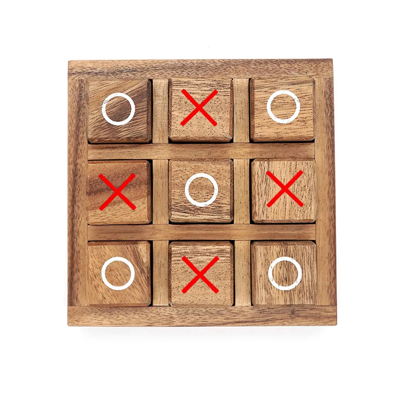 Holz Tic Tac Toe Brettspiel XO – Party Games Juegos De Mesa Bewertung und Preis