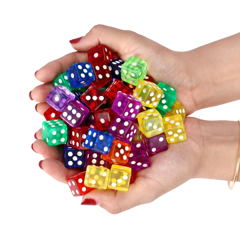 10PCS Transparent Farbige Würf – Party Games Juegos De Mesa Bewertung und Preis