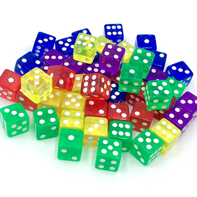 10PCS Transparent Farbige Würf – Party Games Juegos De Mesa Bewertung und Preis