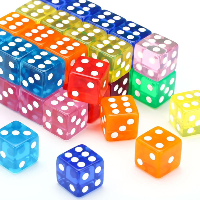12PCS 16MM Transparente Würfel – Party Games Juegos De Mesa Bewertung und Preis