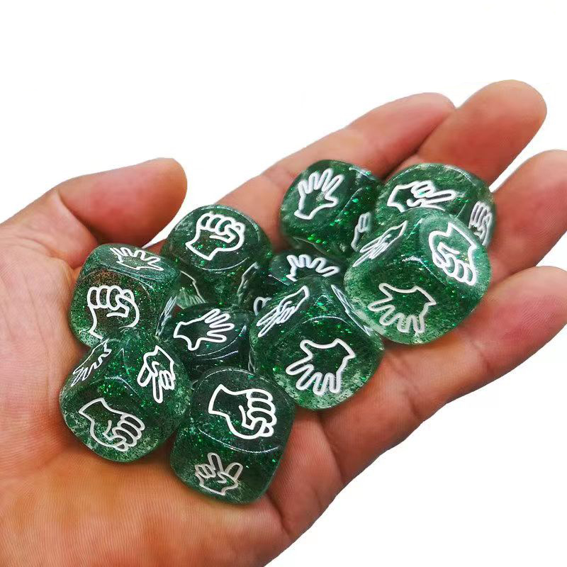 10PCS Glitter Würfel 6 Seitige – Party Games Juegos De Mesa Bewertung und Preis