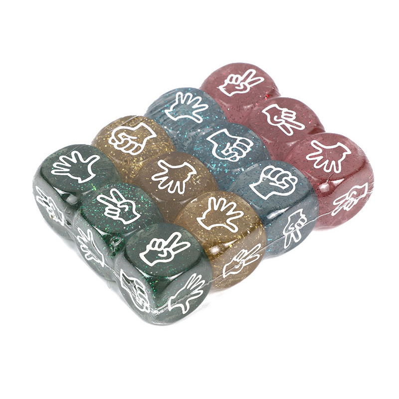 10PCS Glitter Würfel 6 Seitige – Party Games Juegos De Mesa Bewertung und Preis