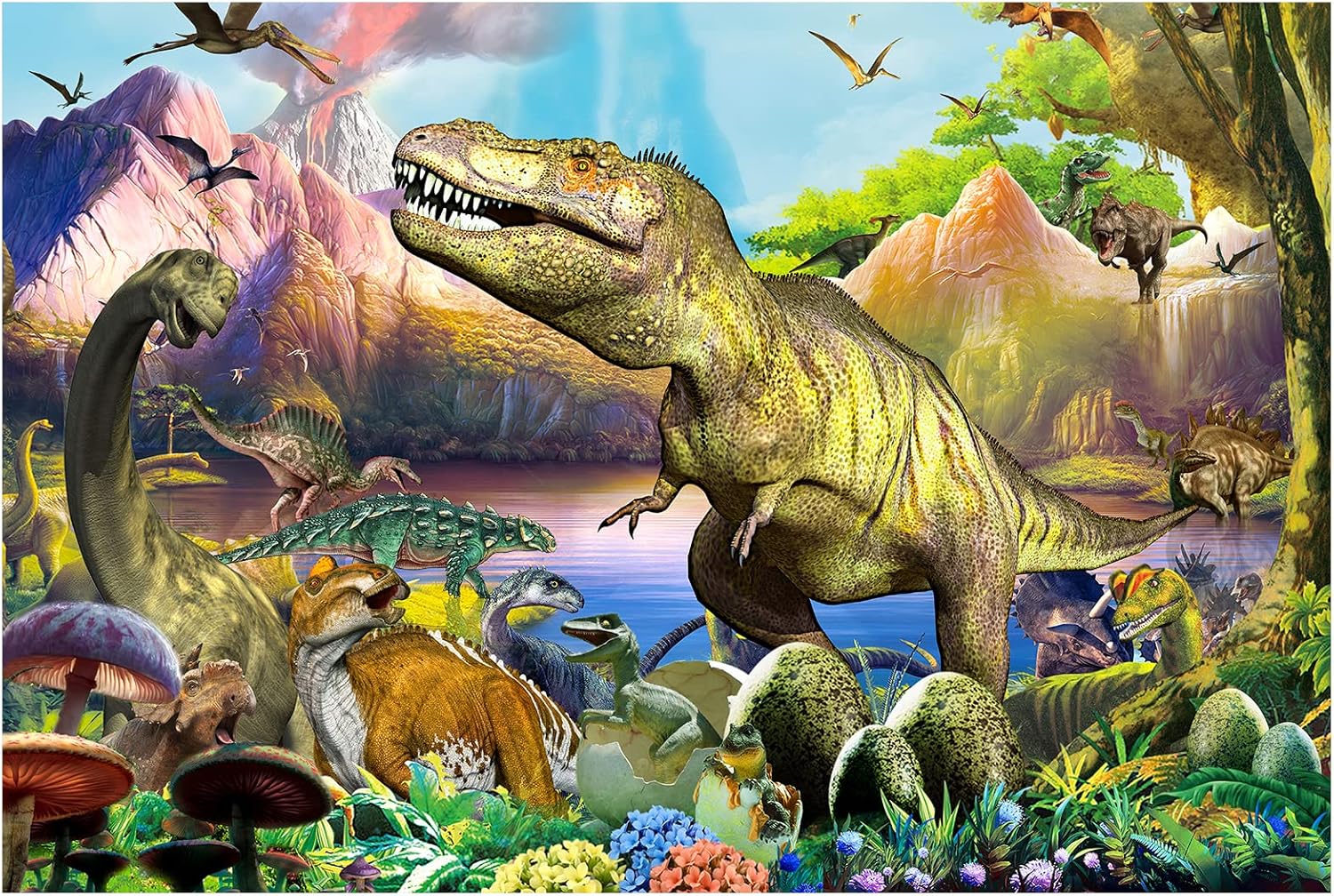 Dinosaurier-Gruppe, Holzpuzzle – Party Games Group For Adults Bewertung und Preis